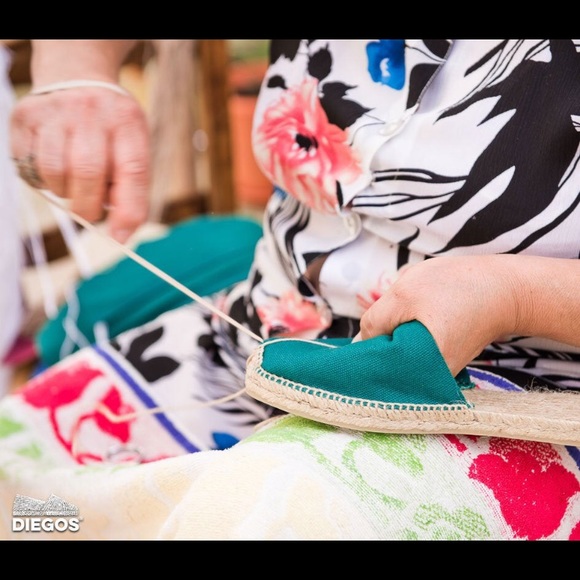 Cousu Main Classic flat Green espadrilles New - Picture 5 of 5